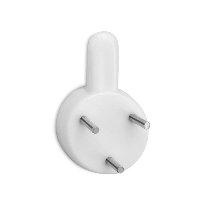 Nabíjecí háčky 3 hřebíky - bílá 6ks