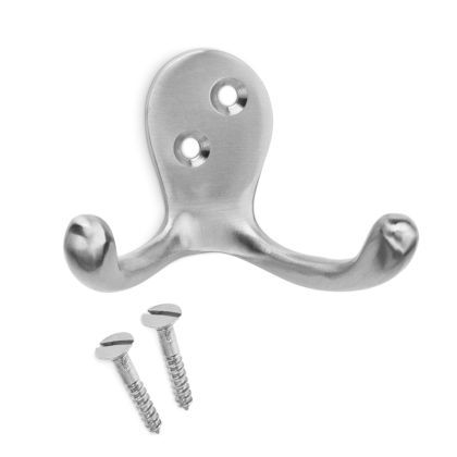 Dvojitý mosazný háček- nikl