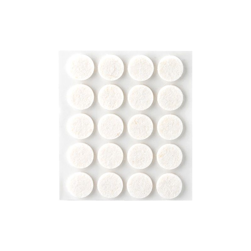 Lepící plsť 3 x Ø17 mm 20ks - bílé