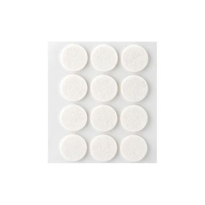 Lepící plsť 3 x Ø 22 mm  12ks - bílé