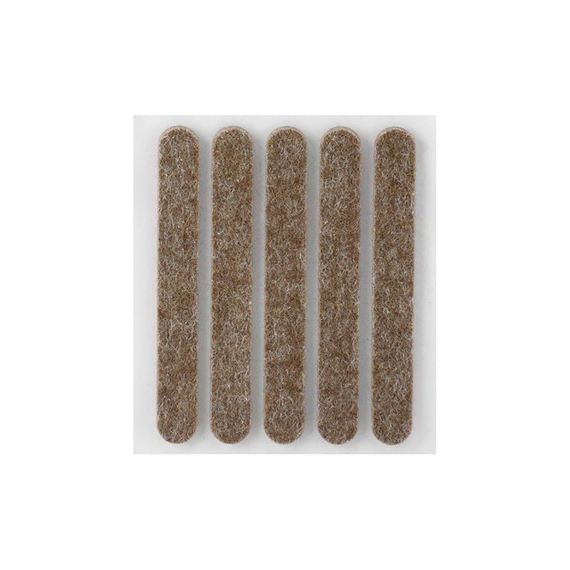 Lepící plsť 3 x 95 x 12 mm 5ks - hnědé