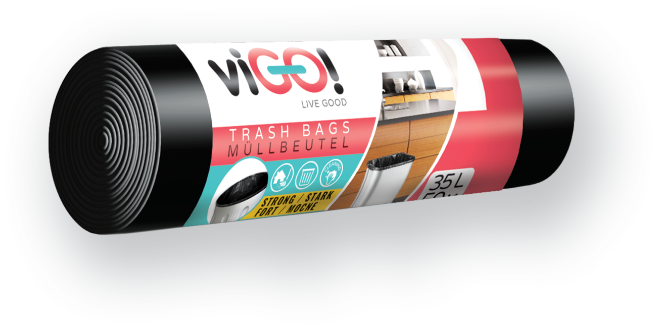 Pytle HDPE na odpad 35L - 50 ks ; 6mic