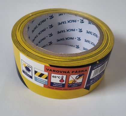 Varovná PVC 48mmx22m ž/č