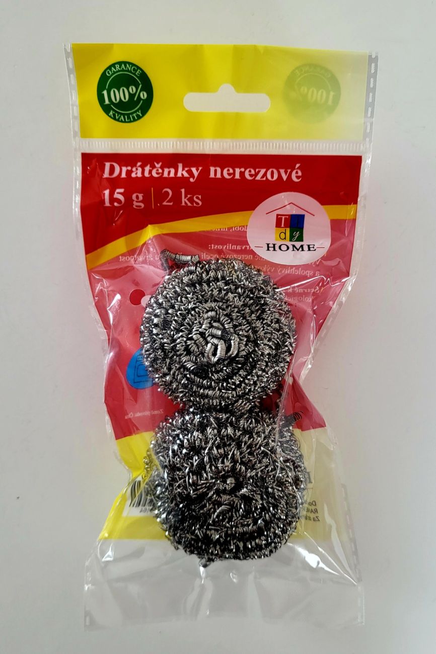 Tidy Drátěnka sada 2 ks; 5x5 cm; 15 g; nerez