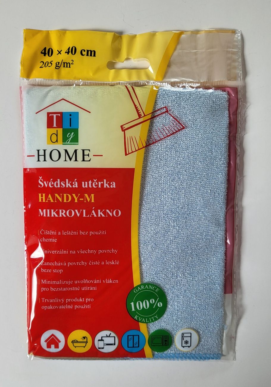Tidy Švédská utěrka HANDY-M 40x40 cm; 205 g; mikrovlákno modrá