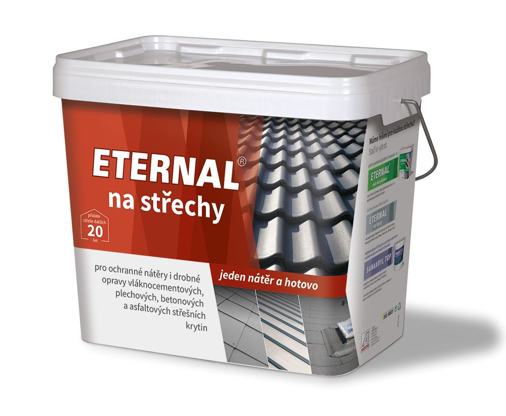 Eternal na střechy 307 červenohnědá  5kg