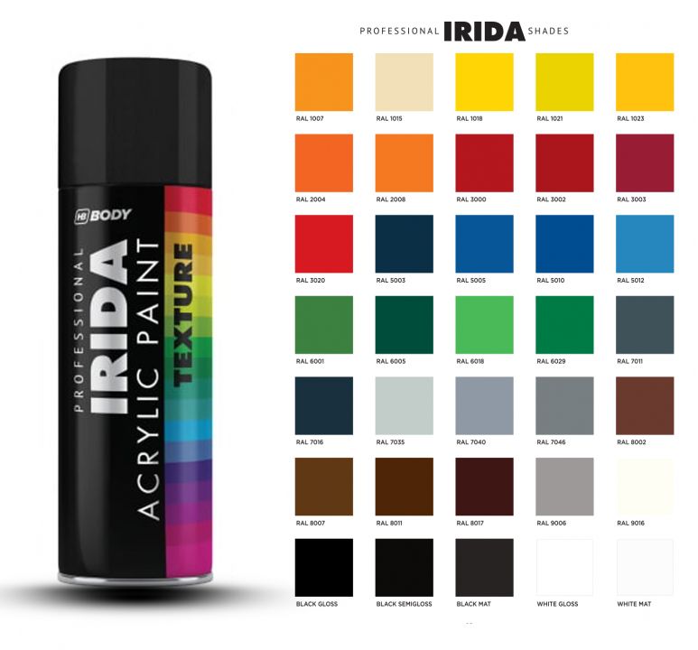 HB Body Spray IRIDA Ral 3003 400ml