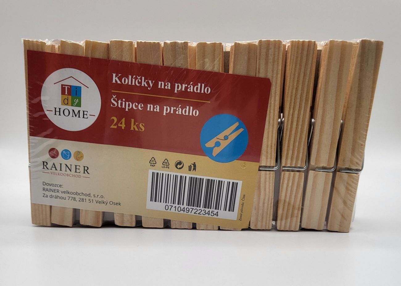 Tidy Kolíčky na prádlo 24ks dřevěné