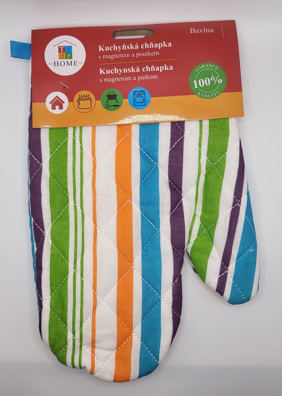 Tidy Kuchyňská chňapka s magnetem a poutkem - bavlna