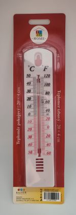 Tidy Teploměr plastový bílý - 20 cm