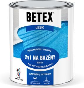 Betex s2852 2v1 základní i vrchní barva na bazény 0440 tmavě modrá, 1 kg