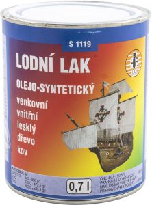 HB-Lak S1119, lodní lak, transparentní lak na lodě, 700 ml