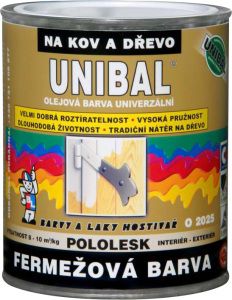 UNIBAL O2025 fermežová barva na dřevo a kov samozákladující, 8440 červenohnědá, 1 kg