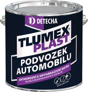 Tlumex Plast antikorozní barva na auto a podvozek, černá, 2 kg