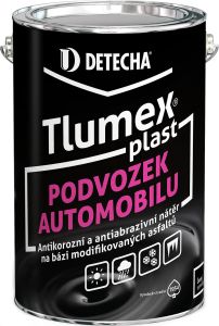 Tlumex Plast antikorozní barva na auto a podvozek, černá, 4 kg