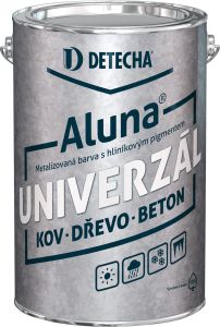 Detecha Aluna barva na kov beton dřevo s obsahem hliníku, stříbřitá, 4 kg