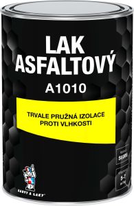 A1010 asfaltový lak izolační nátěr, černý, 1 kg