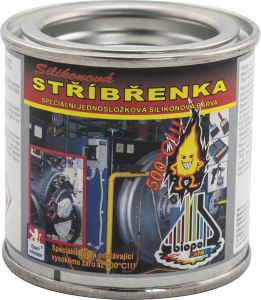 Biopol Paints Silikonová stříbřenka, žáruvzdorná do 500 °C, 80 g