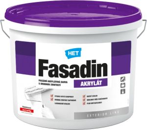 Obrázek 1. produktu Het Fasadin fasádní barva s jemným zrnem, bílá, 3 kg