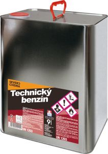 Severochema technický benzín, čistič, k odmašťování, 9 l
