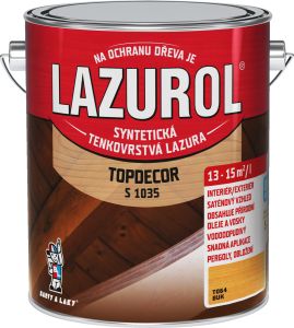 Lazurol Topdecor S1035 tenkovrstvá lazura na dřevo T064 buk, 2,5 l