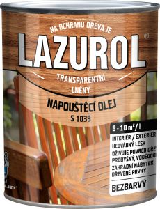 Lazurol S1039 napouštěcí olej, přírodní, 0,75 l