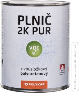 Polykar plnič 2K PUR antikorozní dvousložkový plnič, bílá, 1 kg