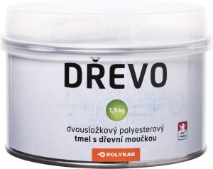 Polykar Dřevo dvousložkový tmel na dřevo, brousitelný, 1,5 kg