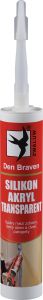 Den Braven Silikon akrylový tmel, čirý, 310 ml