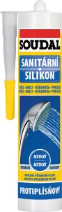Soudal sanitární silikon, transparentní, 280 ml