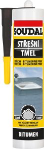 Soudal střešní bitumenový tmel, černý, 300 ml