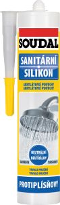 Soudal sanitární silikon neutrální, transparentní, 280 ml
