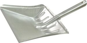 Spokar kovová lopatka široká, pozinkovaný plech, 235 mm
