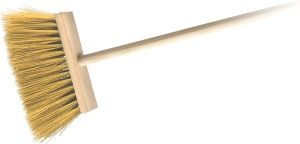 Spokar Koště zatloukané s holí, syntetické vlákna (PVC), hůl 120 cm, šířka 50 cm