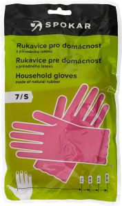 Spokar uklidové rukavice gumové č. 7