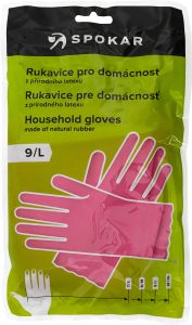 Spokar uklidové rukavice gumové č. 9