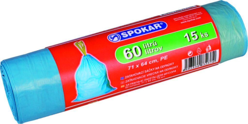 Zatahovací sáčky na odpadky 60l                          