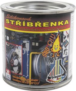 Biopol Paints Silikonová stříbřenka, žáruvzdorná do 500 °C, 350 g