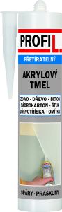 Profil akrylový tmel, přetíratelný, bílý, 310 ml