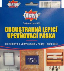 Distyk lepicí páska oboustranná, 19 mm × 5 m