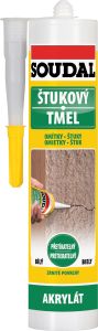Soudal štukový tmel, přetíratelný, bílý, 280 ml