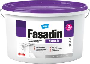 Het Fasadin fasádní barva s jemným zrnem, bílá, 15 + 3 kg