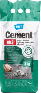 Het cement bílý, pro přípravu malt a betonů, 3 kg