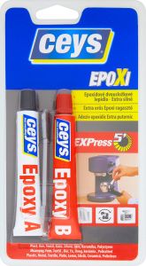 Ceys Epoxi rychle tvrdnoucí dvousložkové lepidlo, 15 + 15 ml
