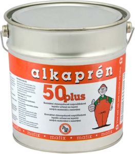 Alkaprén 50 plus, beztoluenové kontaktní lepidlo, na gumu, kov, sklo, 20 l
