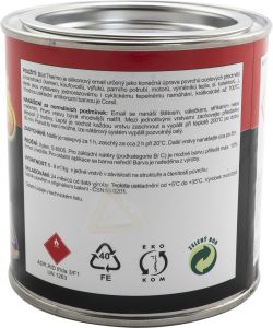 Bisil Thermo žáruvzdorná barva 700 °C, 0199 černá, 350 g