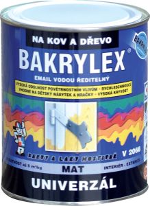 Bakrylex Univerzál mat V2066 barva na dřevo a kov 0199 černá, 700 g