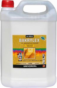 Bakrylex V1302 univerzál lesk disperzní lak na dřevo bezbarvý, 5 kg