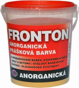 Fronton prášková barva do stavebních směsí malt a betonů, 0651 žlutá, 800 g