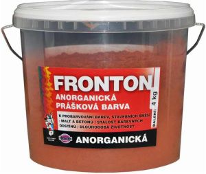 Fronton prášková barva do stavebních směsí malt a betonů, 0847 tmavě červená, 4 kg